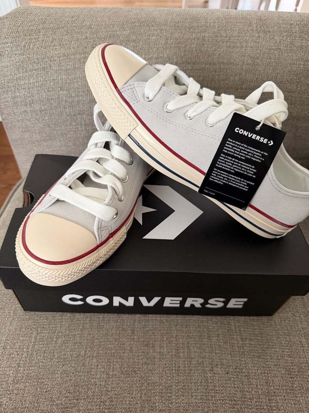 Converse Chuck Taylor All Star Barely Grey Suede Sneakers Men's 8 Women's 10